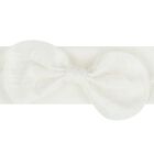 Baby Girls Ivory Bow Headband, 1, hi-res