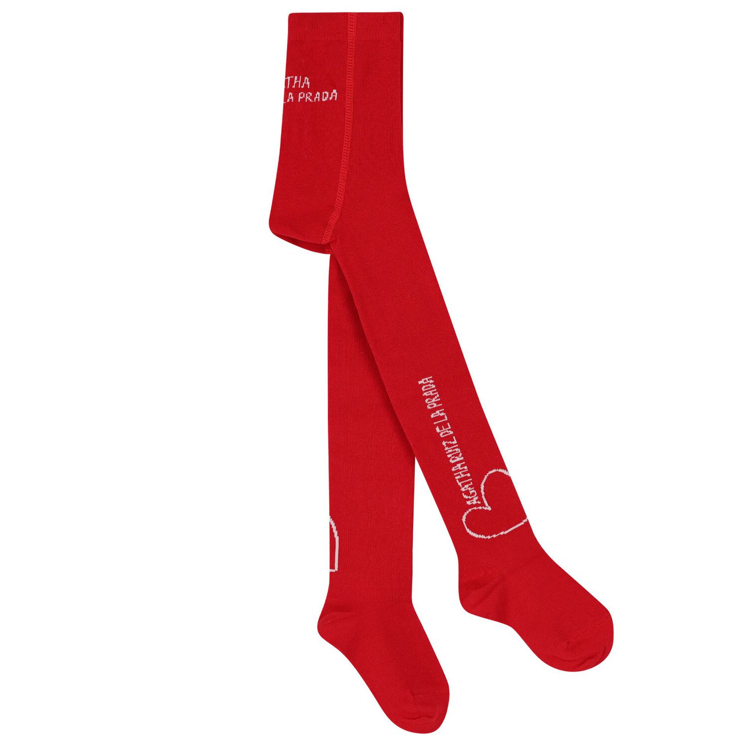 طقم بنات فستان بطبعة القلب باللون الأحمر, 1, hi-res