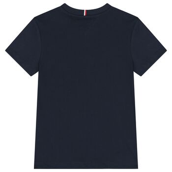 Boys Navy Blue Varsity Logo T-Shirt