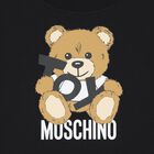 تي شيرت بنات بشعار الدب تيدي باللون الأسود, 4, hi-res