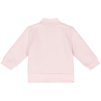 Baby Girls Pink Logo Zip Up Top