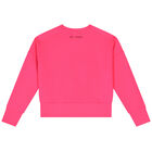 سويت شيرت بنات بشعار الشوبيت باللون الوردى, 1, hi-res