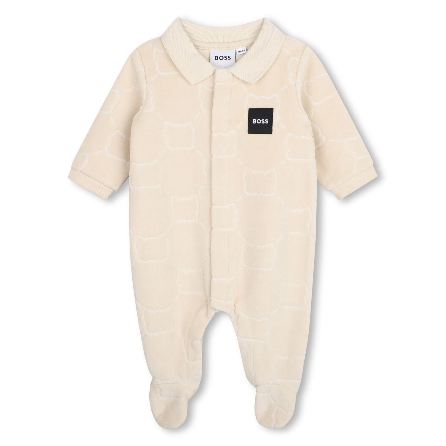 Beige Logo Babygrow Gift Set, 1, hi-res