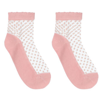 Girls Pink Tulle Socks