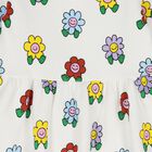 Younger Girls White Flower Dress, 1, hi-res