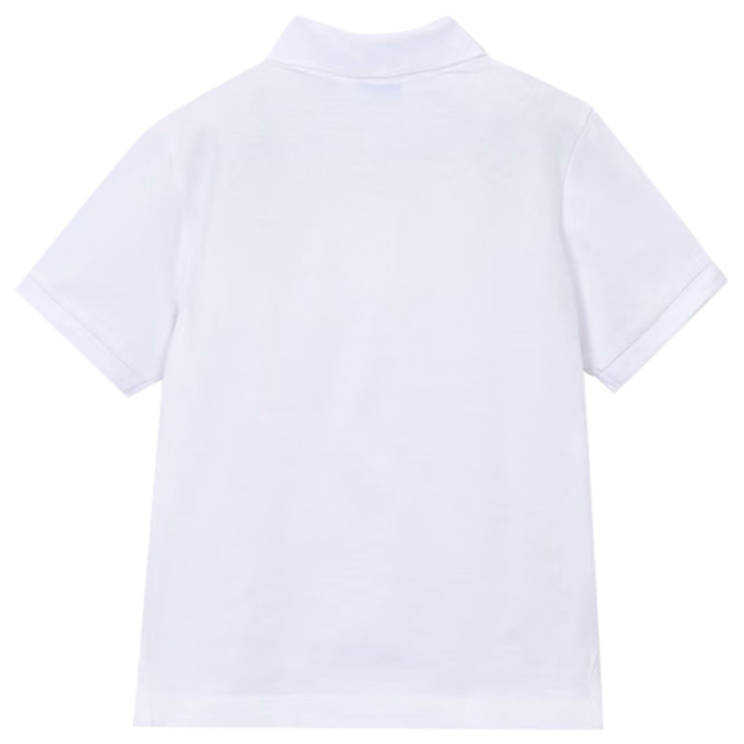 Boys White Logo Polo Shirt, 4, hi-res