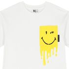 White Logo Smiley World T-Shirt, 1, hi-res