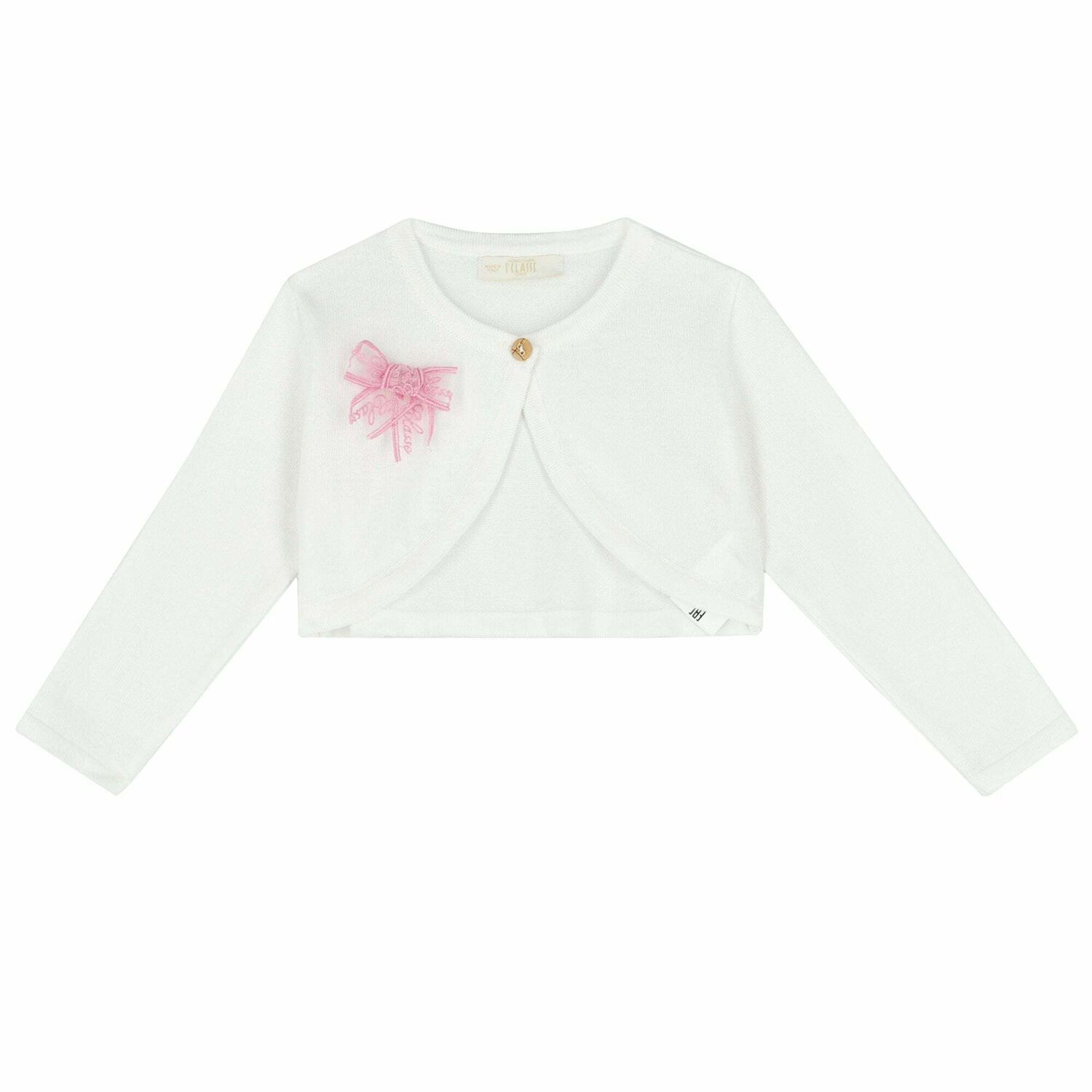 Baby Girls White Knitted Top, 1, hi-res image number null