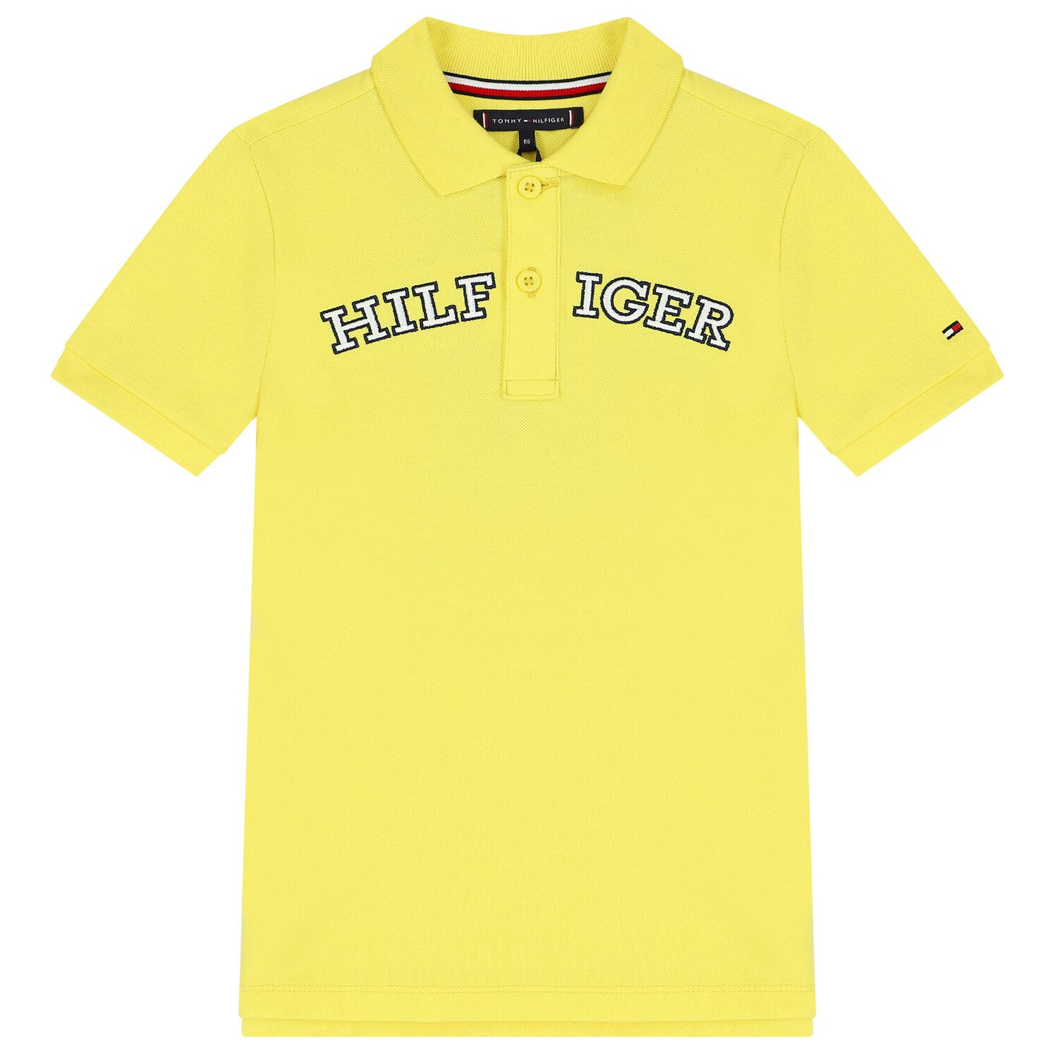 Boys Yellow Logo Polo Shirt, 3, hi-res image number null