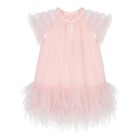 Baby Girls Pink Glitters Tulle Dress Set, 1, hi-res