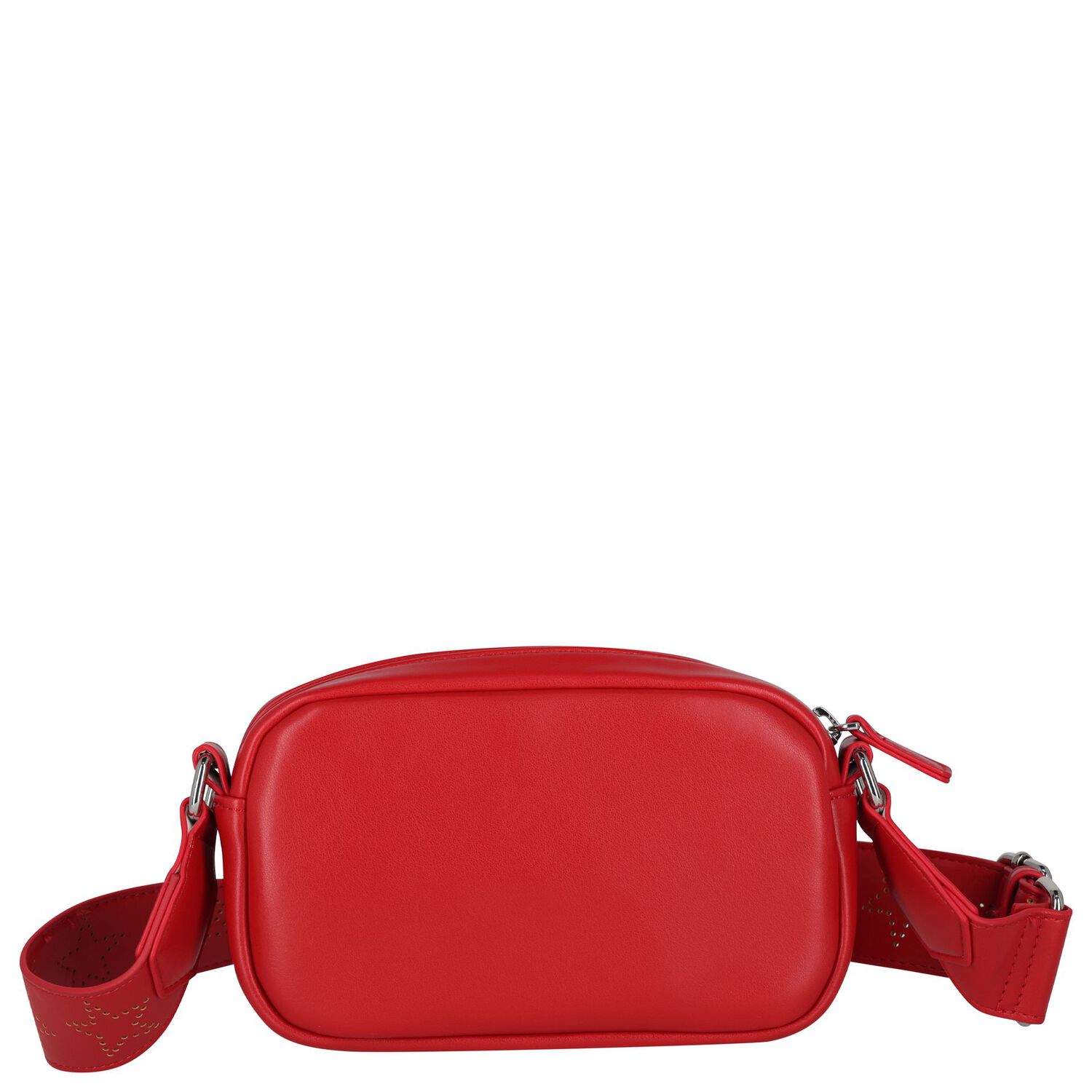 Girls Red Star Leather Bag ( 18CM ), 1, hi-res