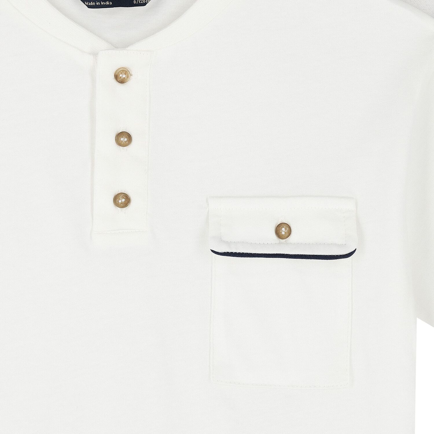 Boys White & Navy Blue Shorts Set, 2, hi-res