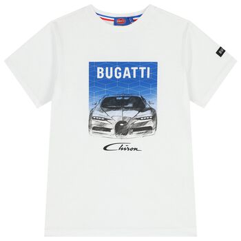 تيشيرت اولاد بالشعار باللون الابيض 