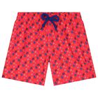 Boys Red Turtle Swim Shorts, 1, hi-res