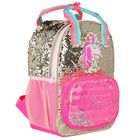 Girls Pink & Gold Unicorn Backpack, 1, hi-res