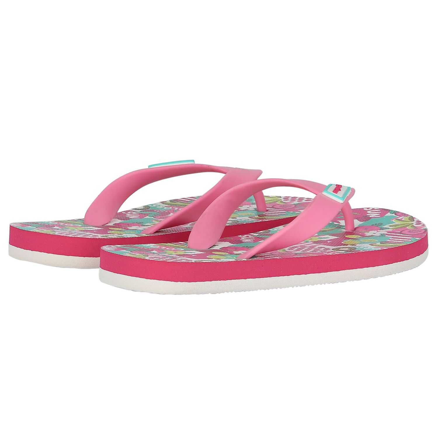 Girls Pink Flip Flops, 1, hi-res