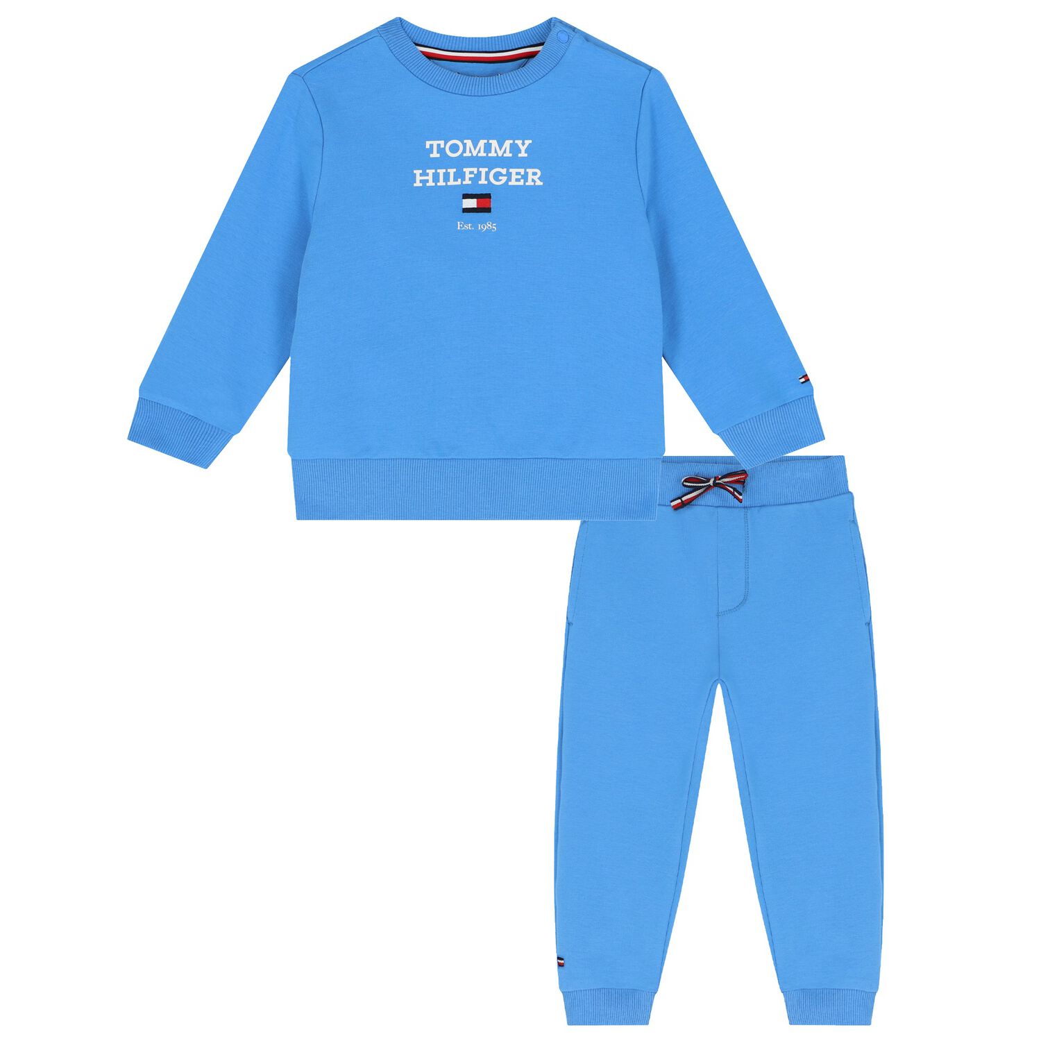 Tommy Hilfiger Baby Boys Blue Logo Tracksuit Junior Couture QA