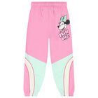 Girls Pink Disney Joggers, 1, hi-res