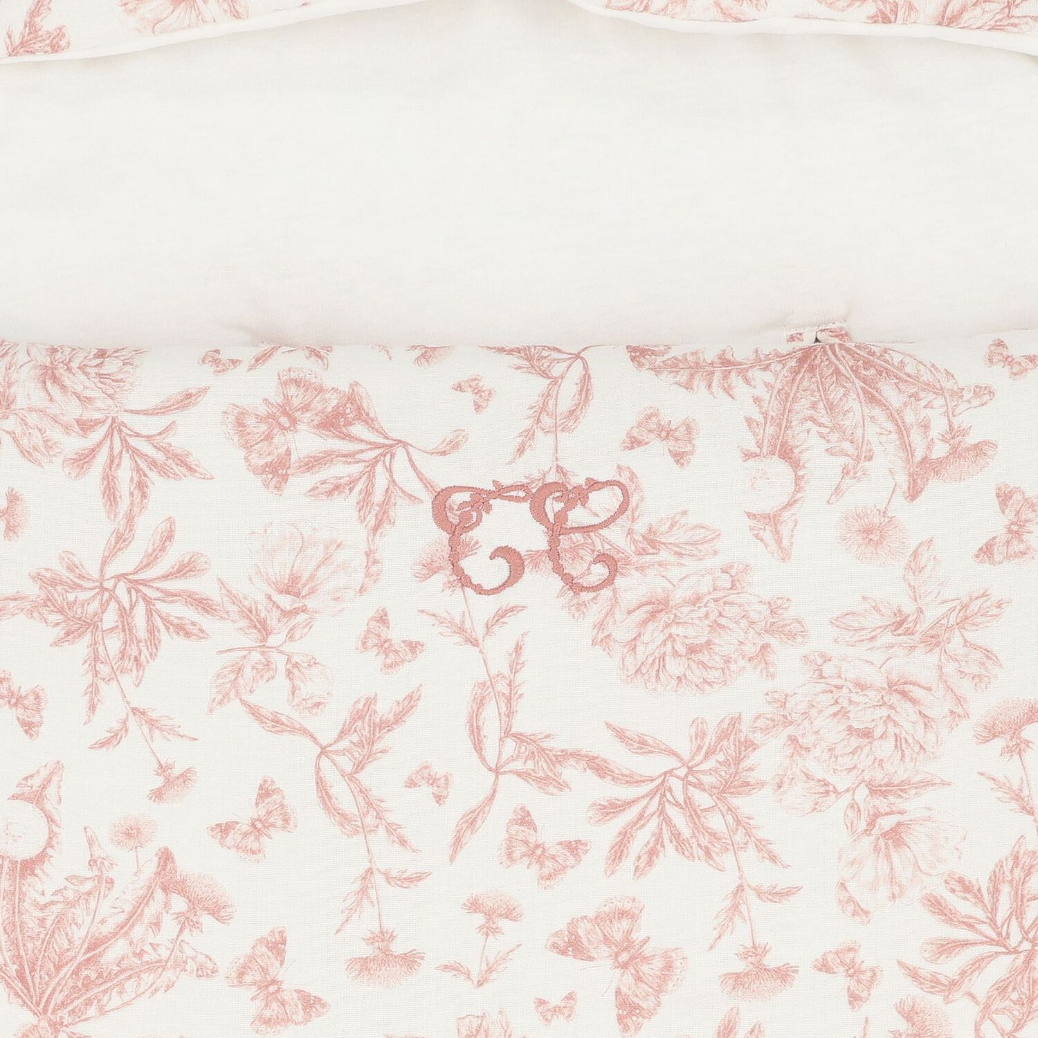 Baby Girls Ivory & Pink Toile De Jouy Baby Nest, 3, hi-res