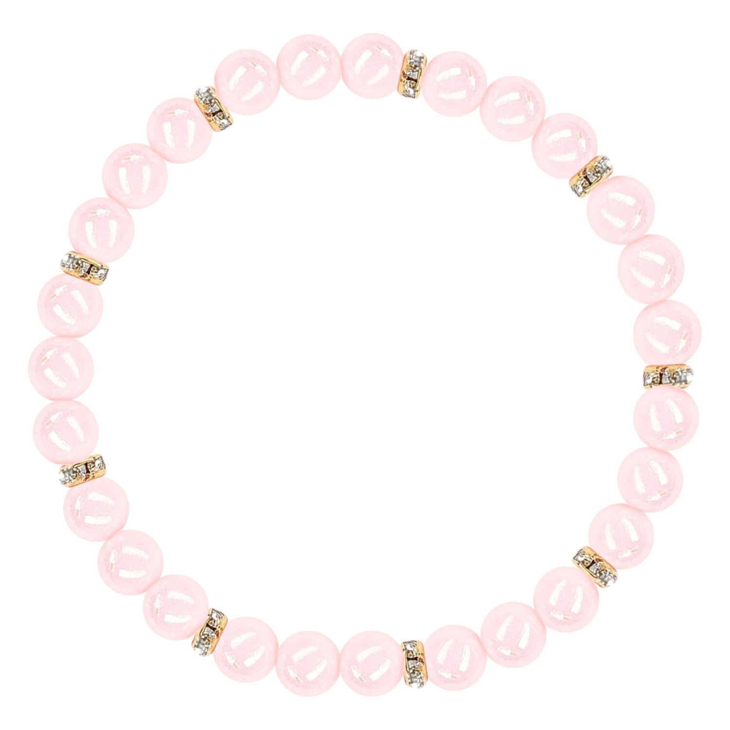 Girls Silver & Pink Bracelets ( 5-Pack ), 1, hi-res