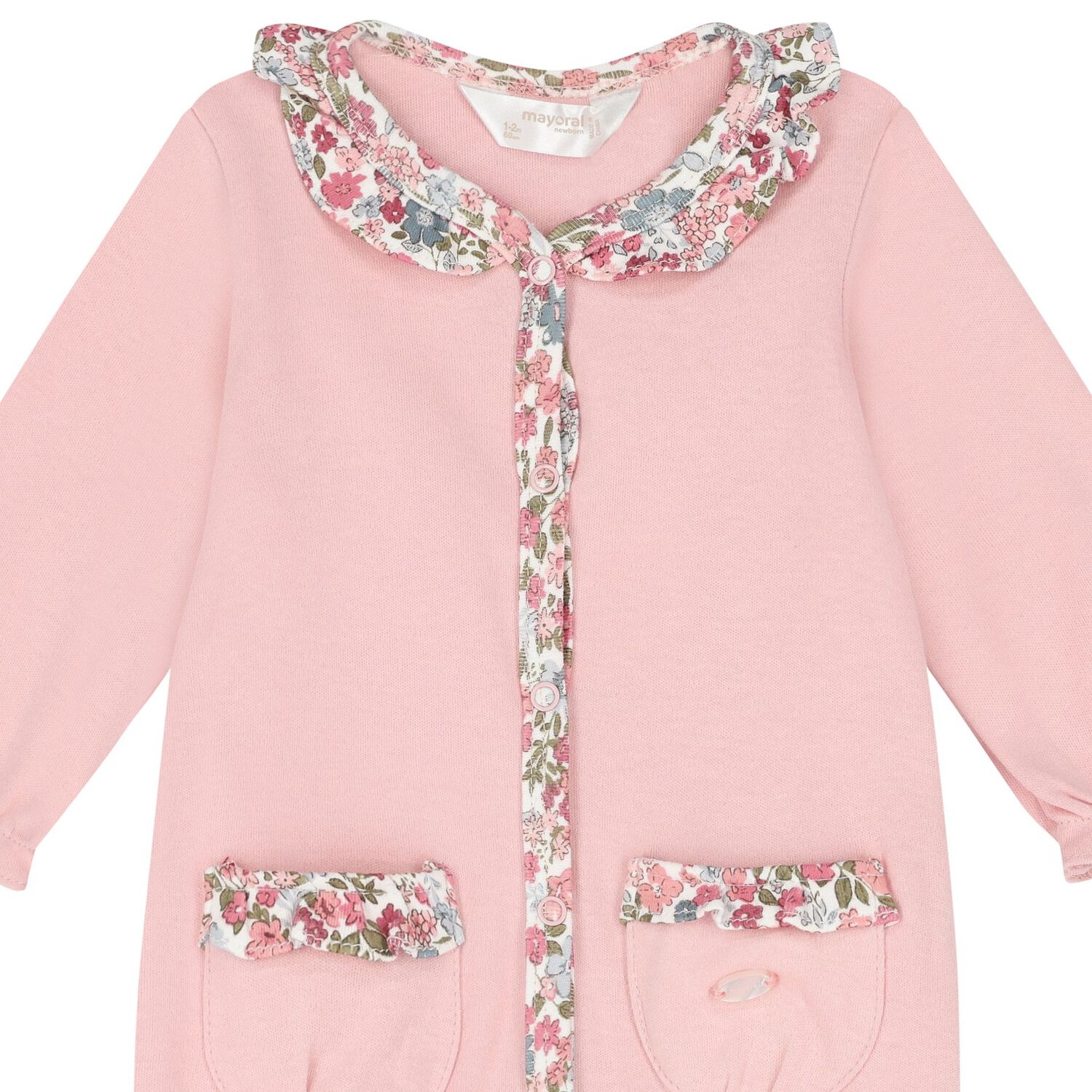 طقم بنات باللون الأبيض و الوردي ( قطعتين), 1, hi-res