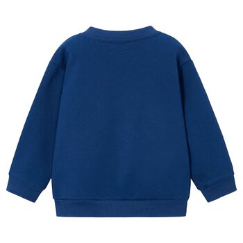 Boys Blue Robot Sweatshirt