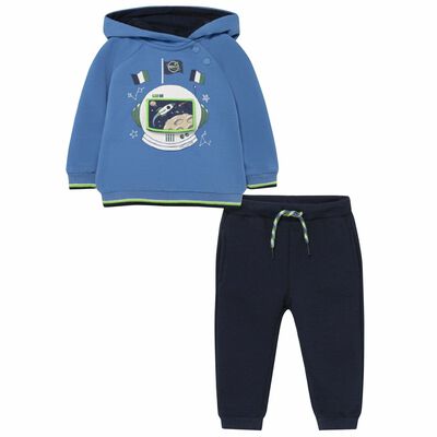 Younger Boys Blue & Navy Tracksuit