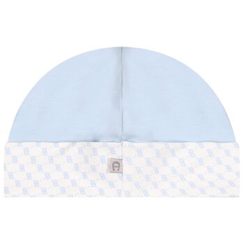 Baby Boys Blue & White Logo Hat