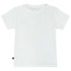 Younger Boys Grey & White Logo T-Shirt, 1, hi-res
