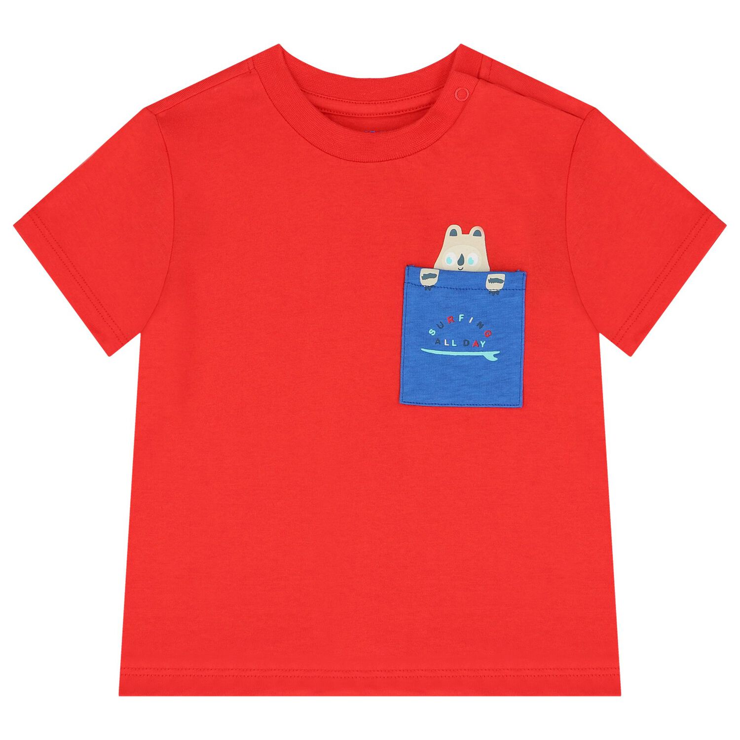 طقم أولاد شورت سباحة باللون الأحمر والأزرق, 1, hi-res image number null