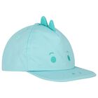 Younger Boys Aqua Dinosaur Cap, 3, hi-res