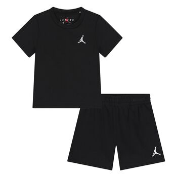 Younger Black Jordan Logo Shorts Set