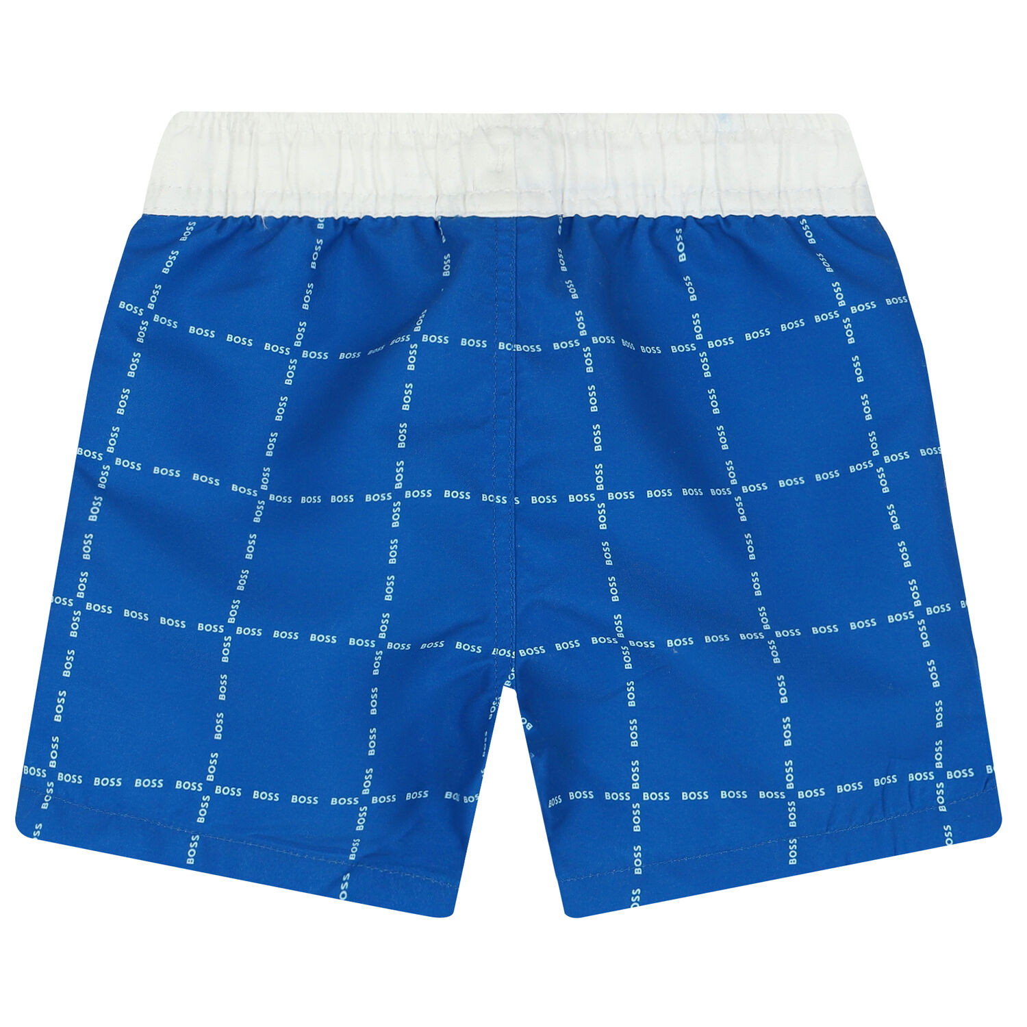 Younger Boys Blue Logo Swim Shorts, 2, hi-res