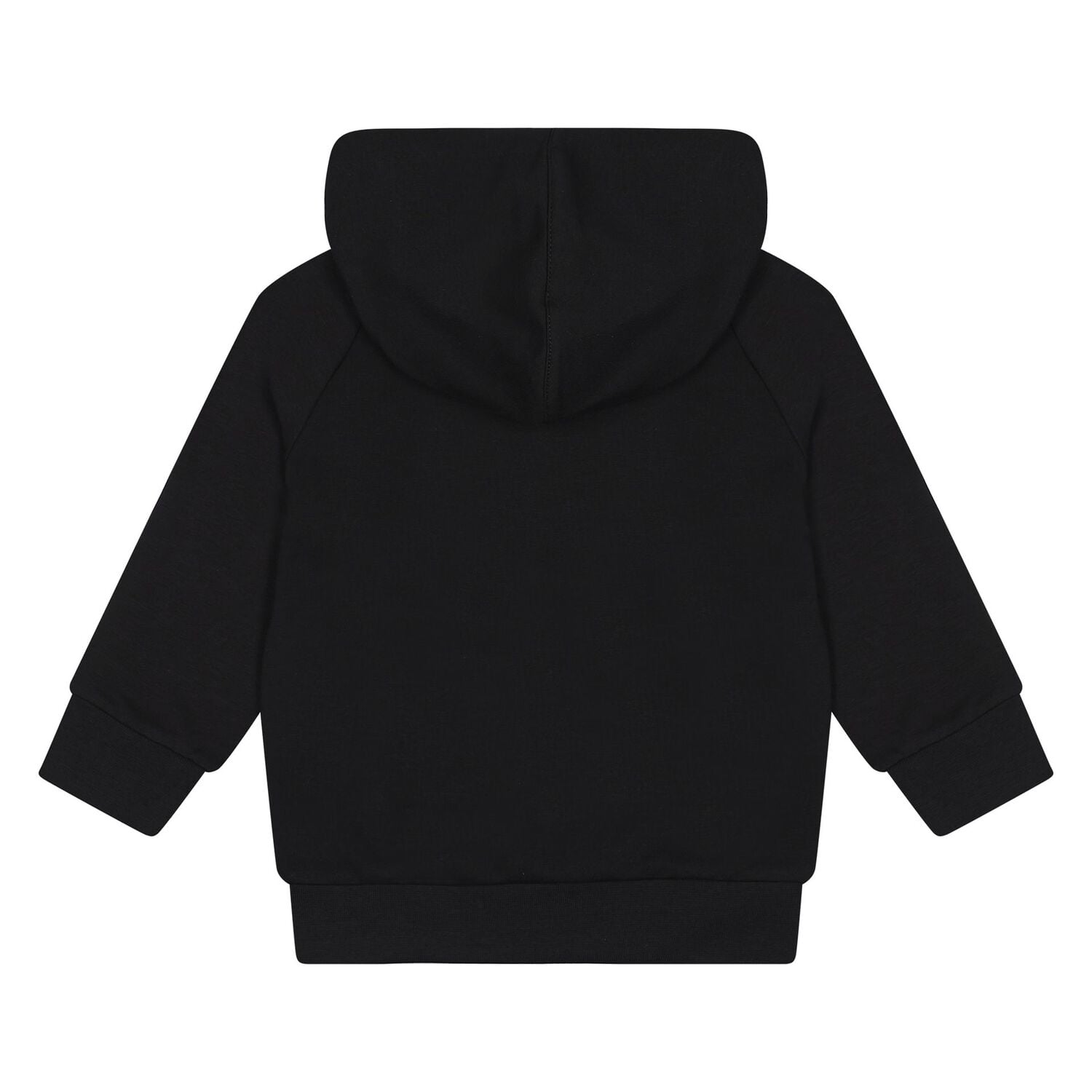 Younger Boys Black Logo Hooded Top, 1, hi-res