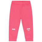 Younger Girls Pink Logo Tracksuit, 1, hi-res