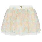 Girls Pink Flower Tulle Skirt, 1, hi-res