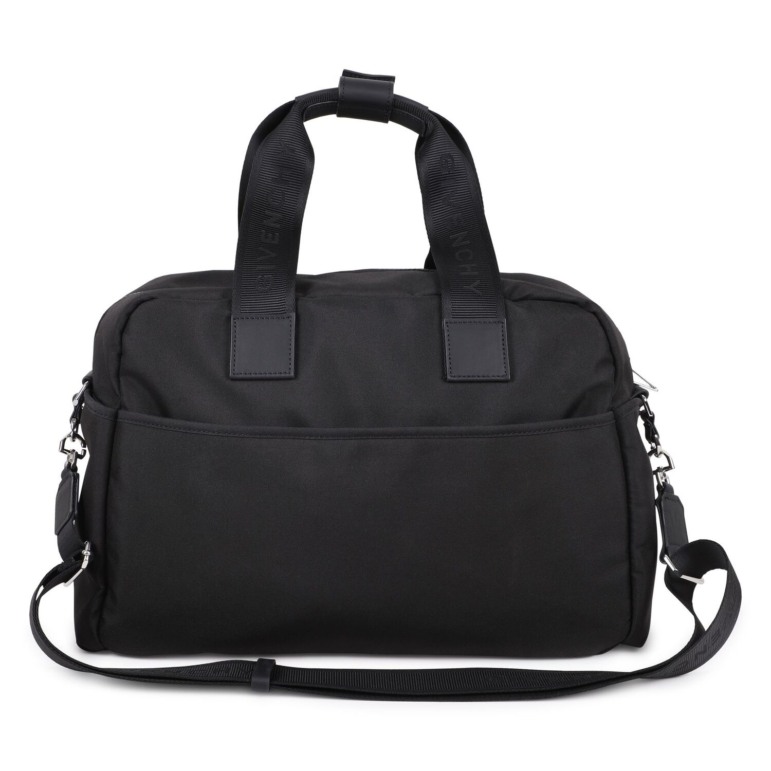 Black Logo Baby Changing Bag, 1, hi-res