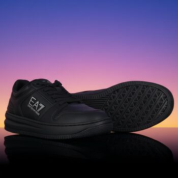 Black Logo Trainers