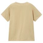 Boys Beige Football T-Shirt, 1, hi-res