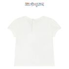 Younger Girls White T-Shirt & Headband Set, 1, hi-res