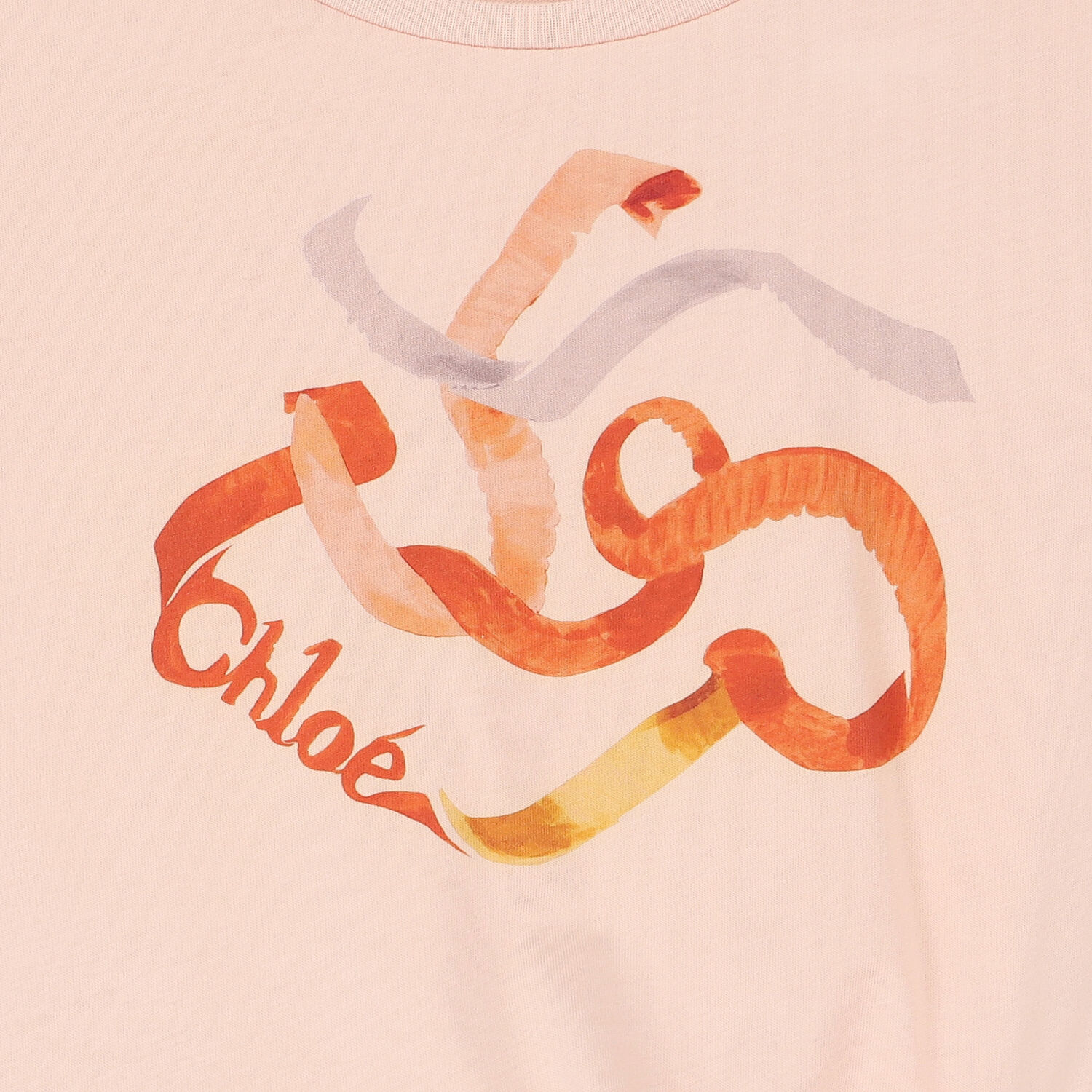 تيشيرت بالشعار باللون الوردي للبنات, 1, hi-res