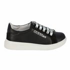 Boys Black Logo Trainers, 1, hi-res