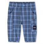 طقم بنطلون للأطفال الأولاد بالشعار باللون الأزرق, 1, hi-res