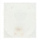 White Teddy Bear Baby Bib, 1, hi-res