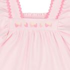 Baby Girls Pink Strawberry Dress, 1, hi-res