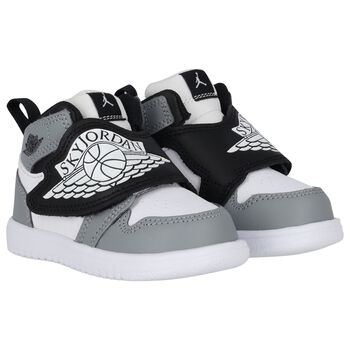 Black, Grey & White Sky Jordan 1 Trainers
