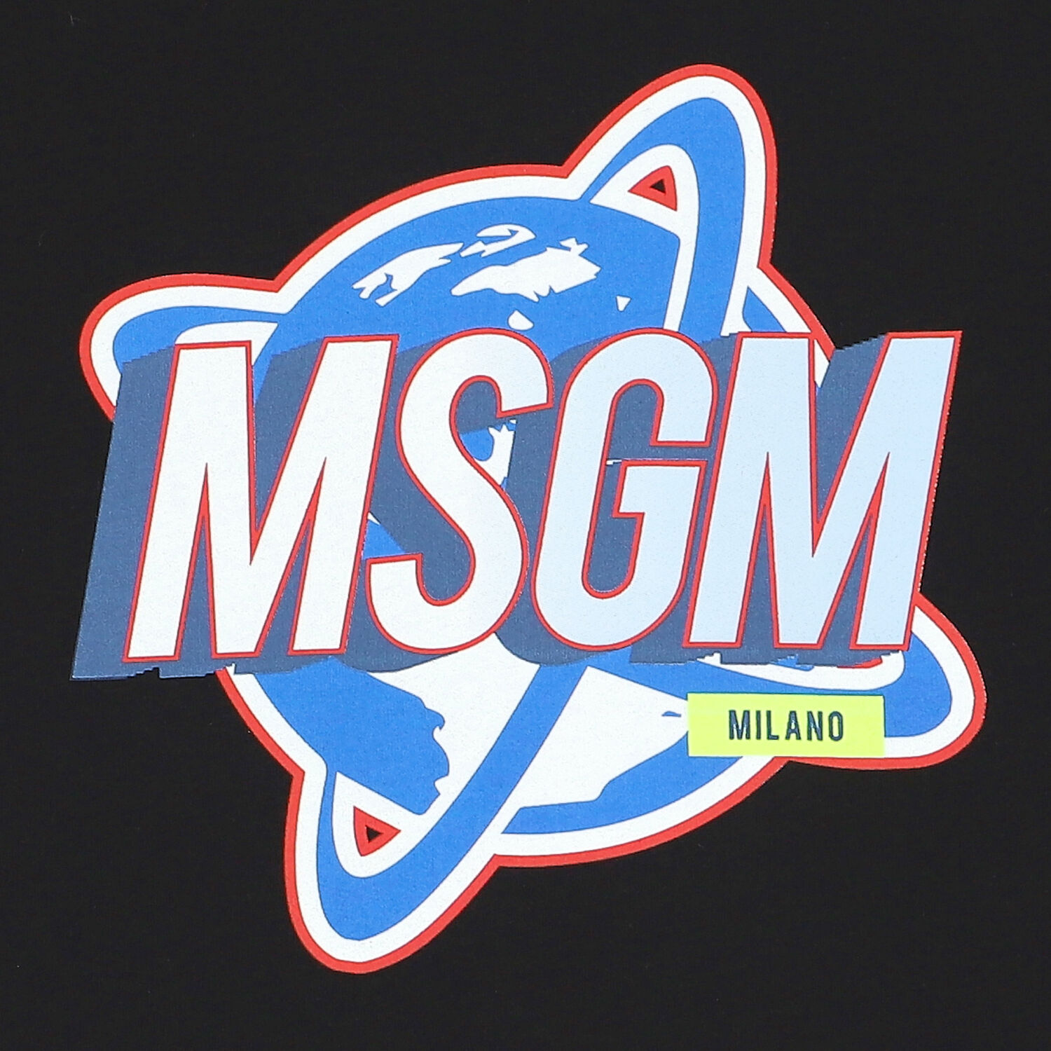 تيشيرت أولاد بالشعار باللون الاسود, 1, hi-res