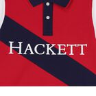 Boys Red & Navy Blue Logo Polo Shirt, 1, hi-res