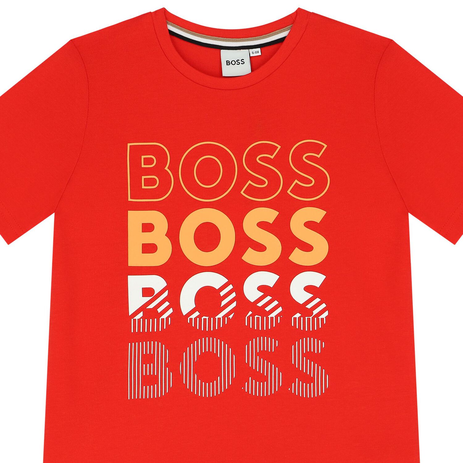 Boys Red Logo T-Shirt, 6, hi-res image number null