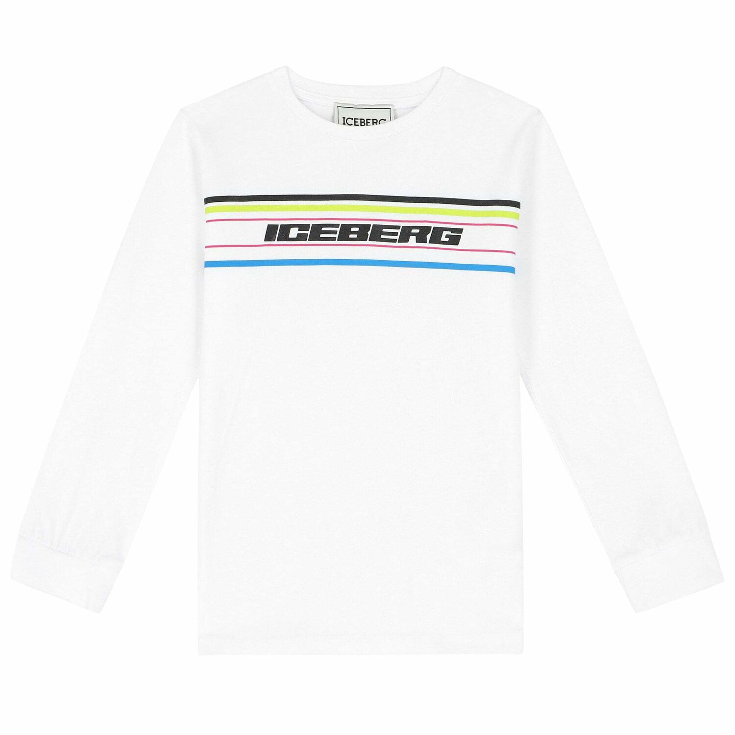 توب باكمام بالشعار باللون الابيض للاولاد, 1, hi-res image number null